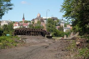 Odstranění kolejí z trati Loket předměstí - Horní Slavkov. Foto:  Jan Scharsmid / FB Sokolovská dopravní