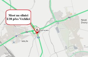 Most přes Vrchlici na silnici I/38. Foto: ŘSD