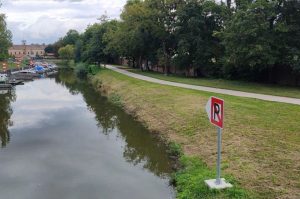 Přístav ve Veselí nad Moravou před velkou přestavbou (srpen 2023). Pramen: Děti Země