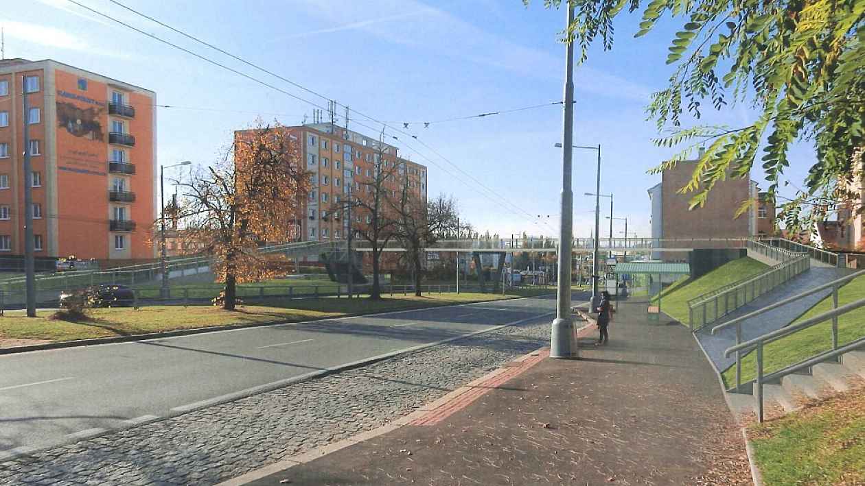 Vizualizace lávky přes Rokycanskou. Foto: Plzen.eu