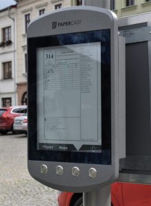 E-paper panel.
Zdroj: Město Frýdek-Místek