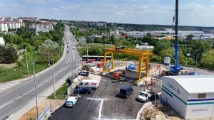 Zahájení trhacích prací pro ražbu průzkumné štoly tunelu Vinohrady v Brně. Foto: ŘSD
