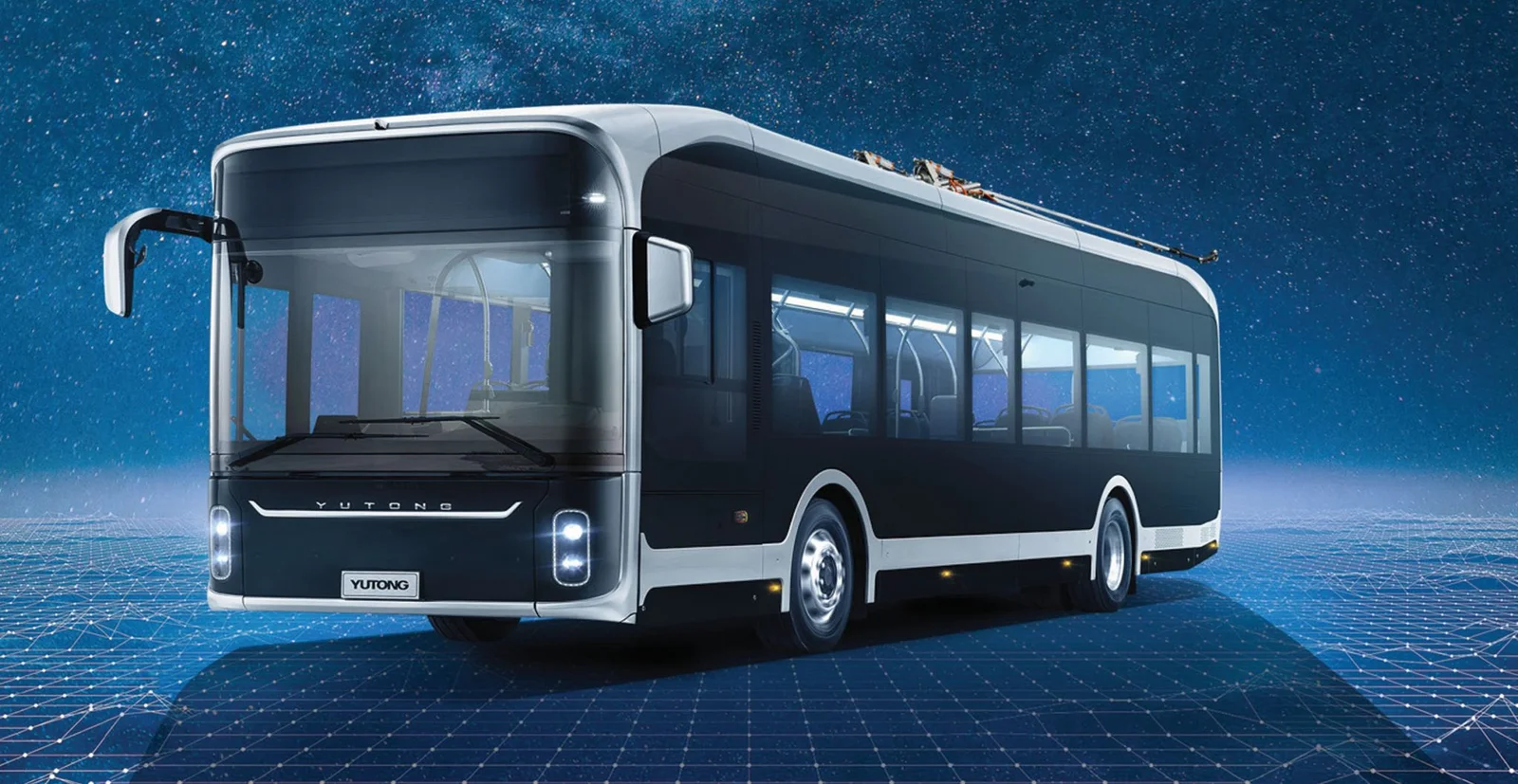 Čínský bateriový trolejbus Yutong U12. Zdroj: Anadolu Automobil Rom