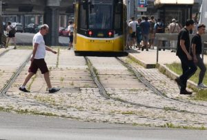 Tramvajové koleje v křižovatce U Jána. Foto: Radka Žáková / plzen.eu