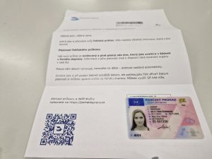Řidičský průkaz odeslaný přímo žadateli. Foto: Zdopravy.cz