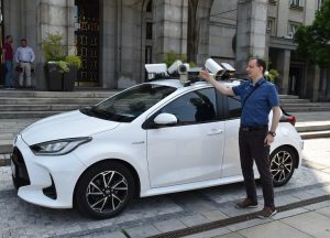 Auto pro kontrolu parkování v Ostravě. Zdroj: Ostrava