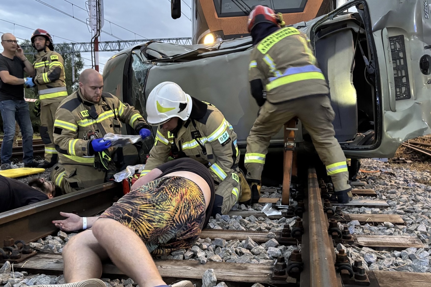 Krizové cvičení s vlakem Leo Express v Polsku. Zdroj: Leo Express