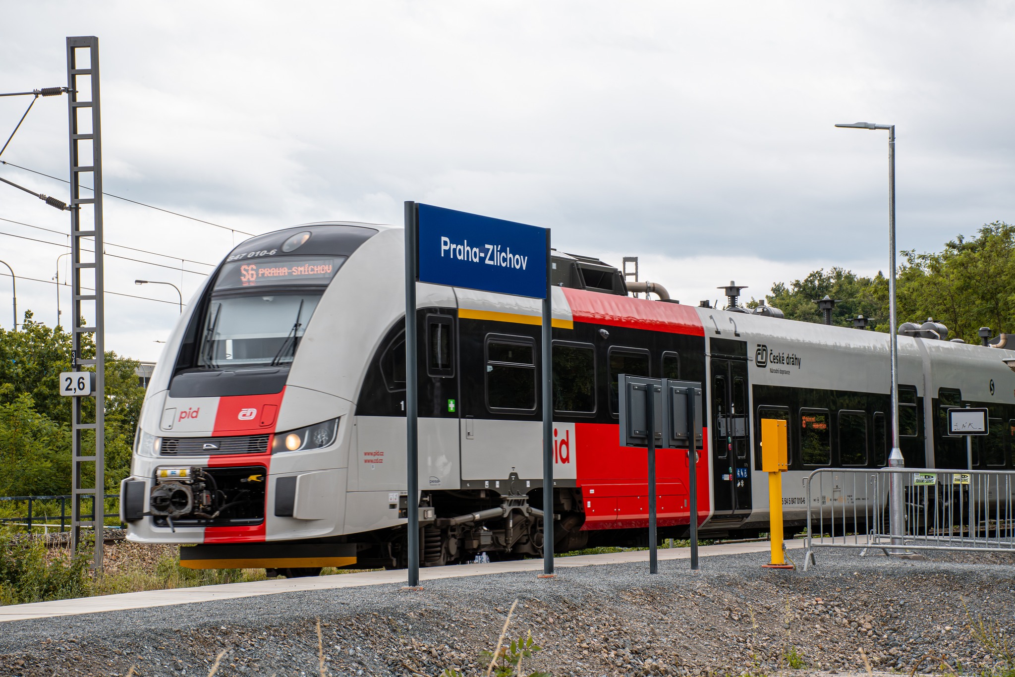 Nová železniční zastávka Praha-Zlíchov. Foto Ropid