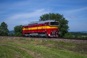 Lokomotiva 750.707 v retro nátěru. Foto: Dalibor Palko / CZ LOKO