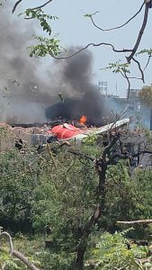 První snímky havarovaného boeingu Air India v indickém Ahmedabadu. Zdroj: Breaking Aviation News