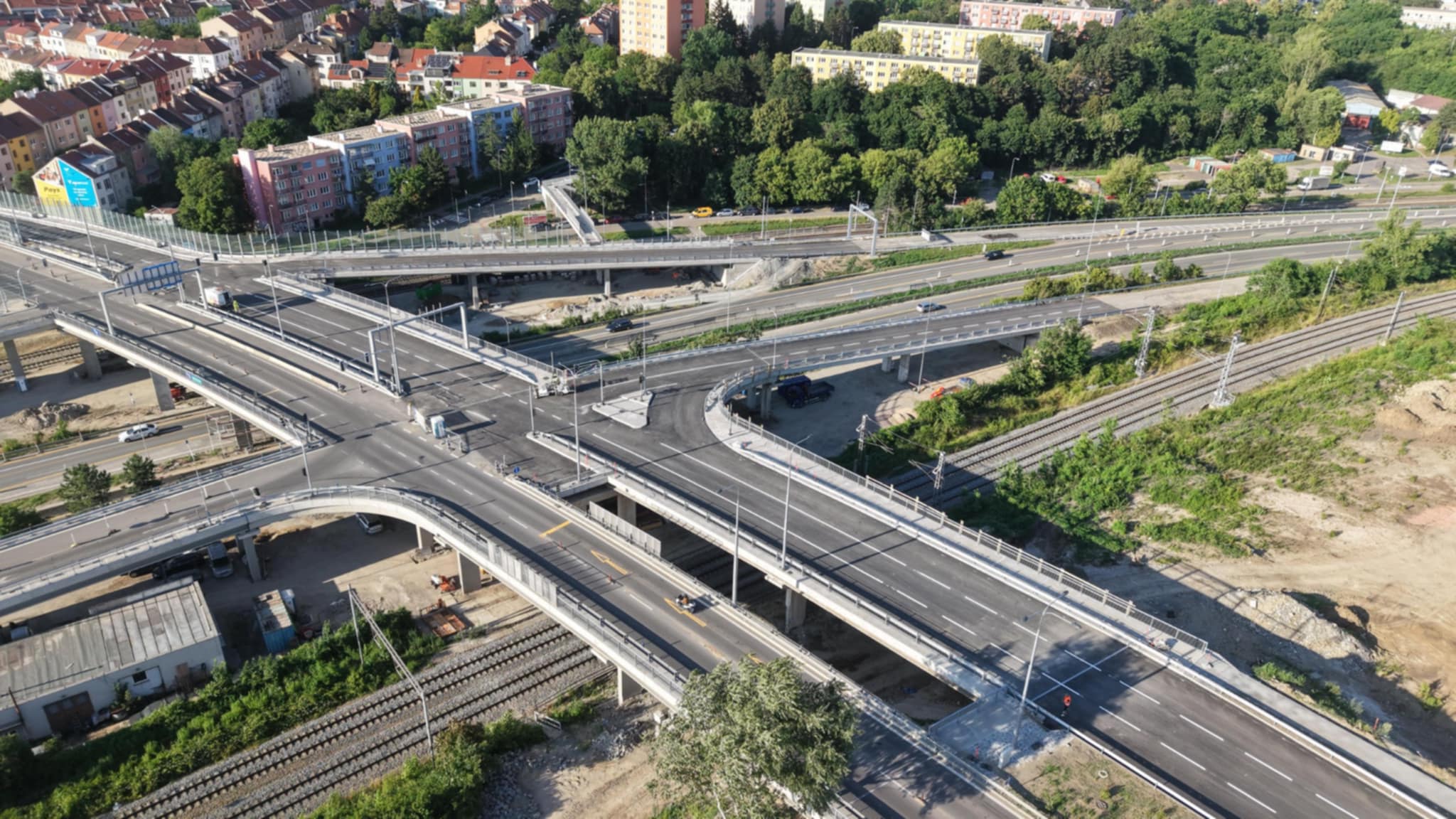 Oprava mostů na ulici Otakara Ševčíka v Brně. Foto: ŘSD
