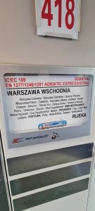 První odjezd vlaku PKP Intercity Adriatic Express z Varšavy do Rijeky.
Foto: Maciej Dutkiewicz