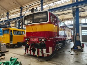 Lokomotiva 750.707 v retro nátěru. Foto: Dalibor Palko / CZ LOKO