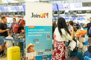 Join UP!, první inaugurační let z Prahy. Foto: Join UP!