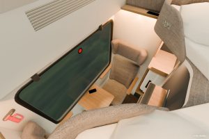 Vizualizace nočního vlaku Nox. Foto: Nox
