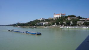 Loď RIO 2 společnosti EVD-Sped. v Bratislavě. Pramen: EVD