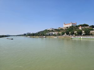 Loď RIO 2 společnosti EVD-Sped. v Bratislavě. Pramen: EVD