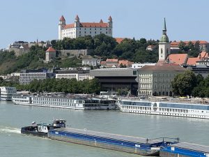 Loď RIO 2 společnosti EVD-Sped. v Bratislavě. Autor: Vladimír Novák