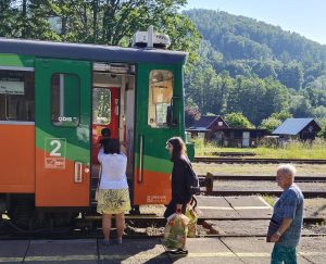 Obnovení vlakového provozu do Vrbna p. P. (15. 6. 2025). Autor: Jitka Štěrbová