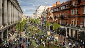Podoba Oxford Street po přeměně na pěší zónu. Foto: Mayor of London