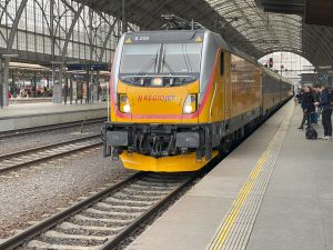 RegioJet na pražském hlavním nádraží. Foto: Jan Sůra / Zdopravy.cz