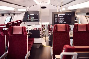 2. třída v jednotce Stadler KISS (railjet) pro ÖBB. Foto: Mark Knopp / ÖBB