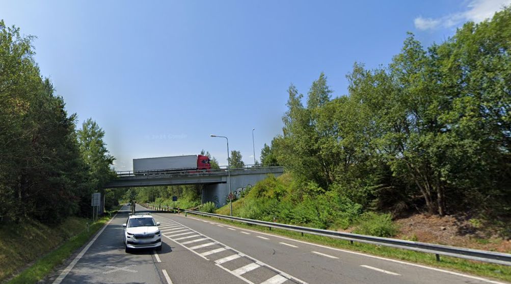 MÚK Okrouhlá. Foto: Google Street View