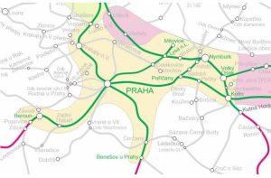 Mapa tratí, kde má studie řešit přepnutí na střídavý proud. Foto: Správa železnic