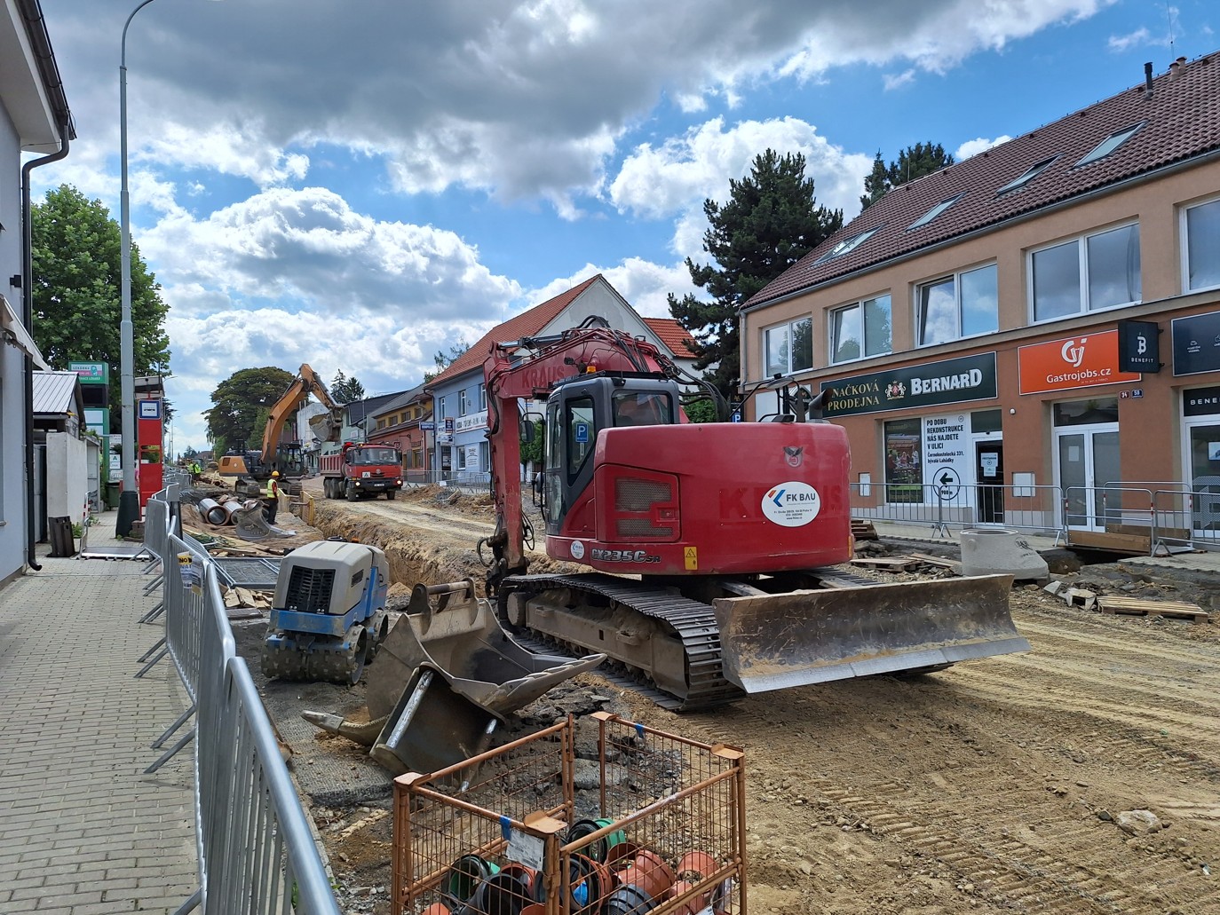 Rekonstrukce průtahu Říčan u Prahy. Foto: ŘSD