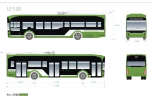 Čínský bateriový trolejbus Yutong U12 pro Bukurešť. Zdroj: Anadolu Automobil Rom