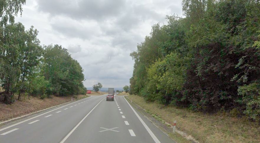 Silnice I/50 u Zlechova. Foto: Google Street View