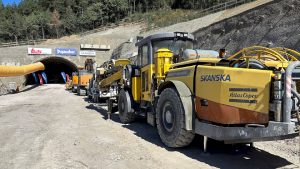 Stavba tunelu Španí Háj. Foto: Skanska