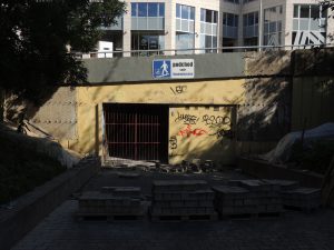 Zrušený podchod pod magistrálou u Národního muzea. Foto: Ropid