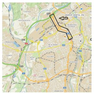 Plánovaná oprava I/56 v Ostravě - mapa.Zdroj: ŘSD