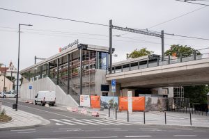 Nová zastávka Výstaviště dva týdny před zahájením provozu. Foto: Ropid
