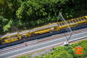 Modernizace úseku Karlštejn -Beroun. Foto: Správa železnic