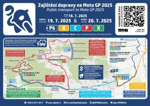 Zajištění dopravy na MotoGP 2025.Zdroj: DPMB