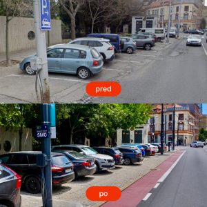 Proměna ulic v Bratislavě.
Zdroj: mesto Bratislava