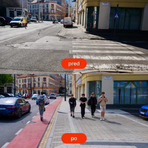 Proměna ulic v Bratislavě.
Zdroj: mesto Bratislava