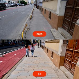 Proměna ulic v Bratislavě.
Zdroj: mesto Bratislava