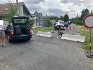 Uzavírka mezi Klánovicemi a Šestajovicemi. Foto: Vivat Klánovice