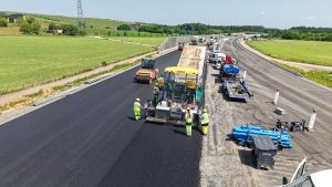 Práce na D55 Moravský Písek - Bzenec. Foto: ŘSD