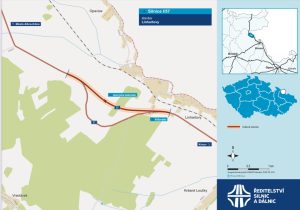 I/57 Linhartovy, situace stavby.Zdroj: ŘSD