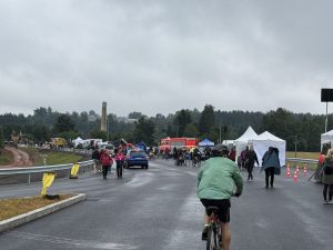 Den otevřené stavby na dokončovaném obchvatu Nové Paky. Foto: ŘSD