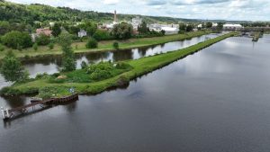 Zdymadlo Miřejovice, horní voda. Pramen: ŘVC