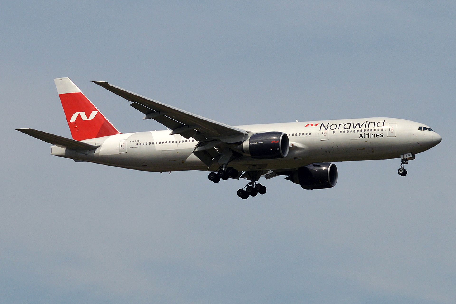 Boeing 777-200ER společnosti Nordwind Airlines. Foto: Anna Zvereva / Wikimedia Commons