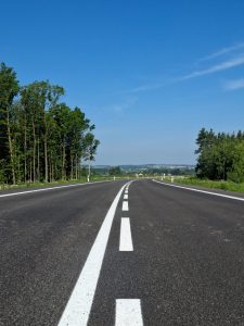 Dokončený obchvat Lišova a Štěpánovic na I/34. Foto: ŘSD/ Adam Koloušek