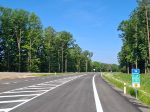 Dokončený obchvat Lišova a Štěpánovic na I/34. Foto: ŘSD/ Adam Koloušek