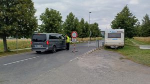 Uzavírka mezi Klánovicemi a Šestajovicemi. Foto: Vivat Klánovice