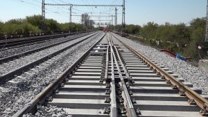 Pohled na srdcovkovou část výhybky při výstavbě. Foto: DT - Výhybkárna a strojírna